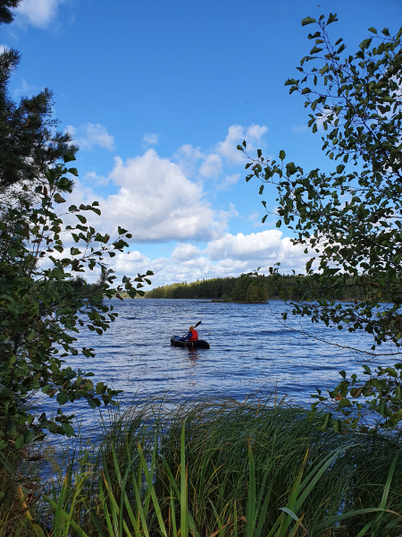 Packraft melontaa