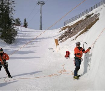 Jääkiipeilyä Kuusamossa.