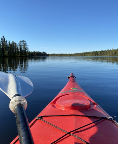 Melontaa Elijärvellä Oivangissa.