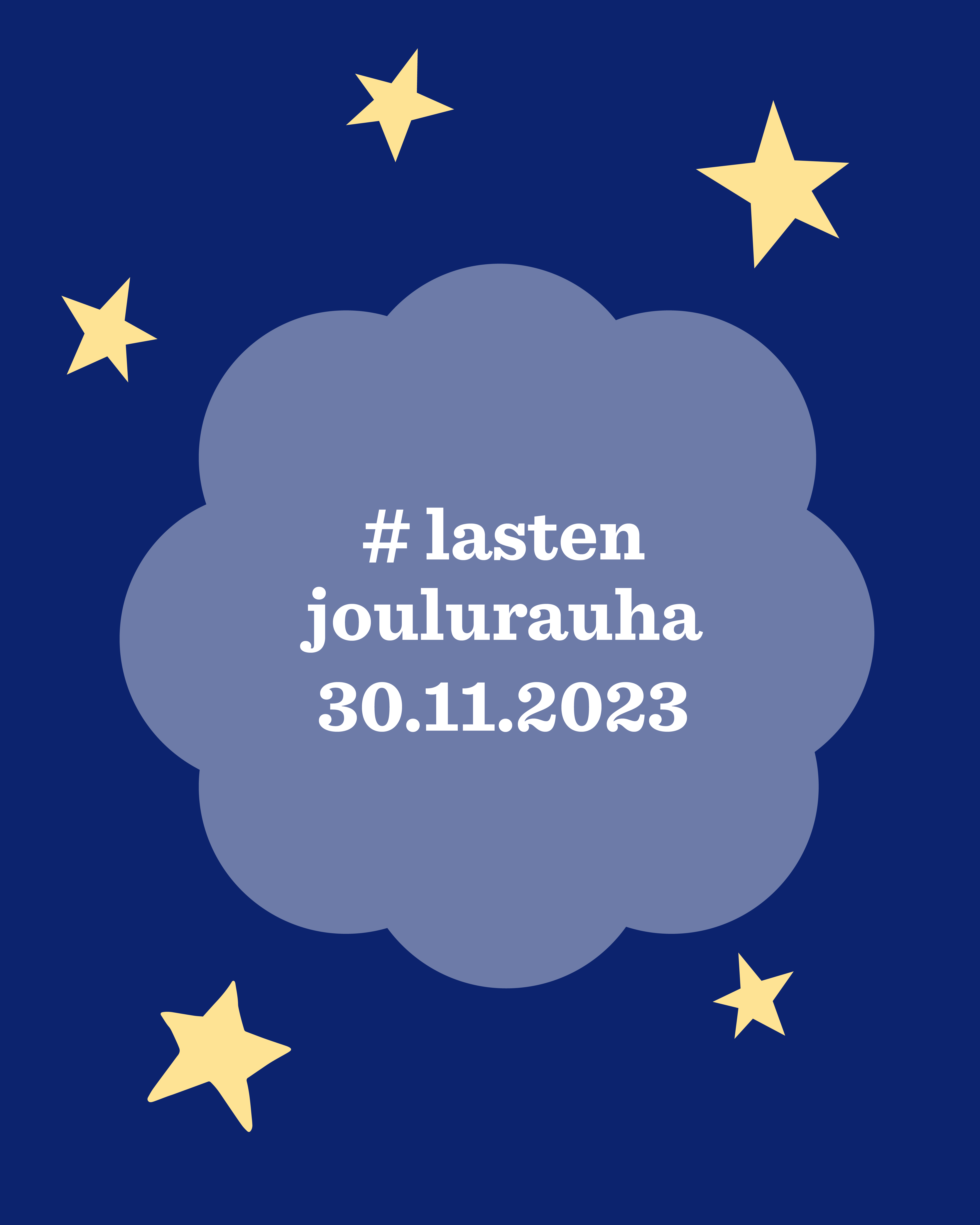 Tule mukaan Lasten ja nuorten joulurauhan julistukseen! Se julistetaan Suomen nuorisokeskuksissa syntyneen perinteen mukaisesti marraskuun viimeisenä torstaina (30.11.2023). Julistuksella halutaan korostaa lasten ja nuorten merkitystä yhteiskunnassamme sekä herättää kuulemaan lasten toiveita joulusta ja joulua edeltävästä ajasta. Tänä vuonna tapahtuma on osa presidentti Sauli Niinistön suojelemaa 30-juhlavuottamme. Haluaisimme, että lasten ja nuorten toiveet hyvästä joulusta kaikuisivat […]