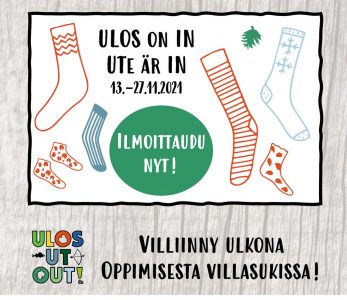 Ulos on IN verkkotapahtuman mainos.