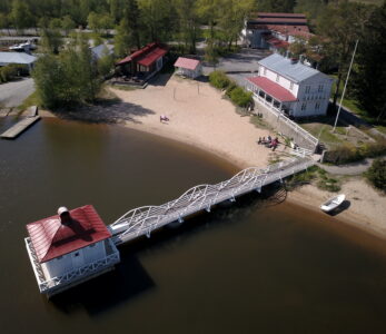 Villa Elba ylhäältä päin kuvattuna.